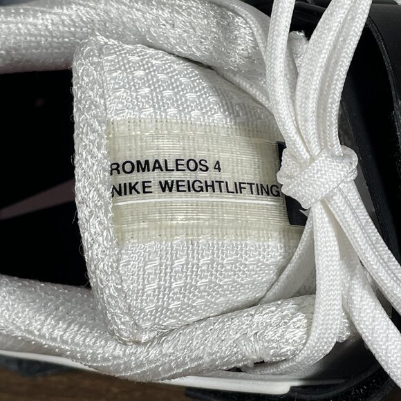 Nike Romaleos 4 Mens Size 5 Weightlifting Shoes White Black Training Sneakers - Picture 11 of 13